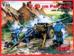 ICM35801 7,62cm Pak 36r gun with German crew