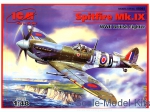 Fighters: Spitfire Mk.IX WWII RAF fighter, ICM, Scale 1:48