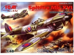 Fighters: Spitfire Mk.XVI WWII  fighter, ICM, Scale 1:48