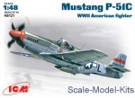 ICM48121 Mustang P-51C WWII USAF fighter