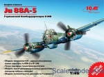 Bombers: Ju 88A-5 WWII German bomber, ICM, Scale 1:48