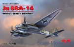 Bombers: Ju 88A-14, WWII German Bomber, ICM, Scale 1:48