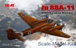 Bombers: Ju 88A-11, WWII German bomber, ICM, Scale 1:48