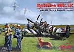 Fighters: Spitfire Mk.IX with RAF pilots & ground personnel, ICM, Scale 1:48