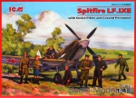 Fighters: Spitfire LF.IXE with Soviet pilots & ground personnel, ICM, Scale 1:48