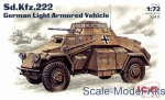 ICM72411 Sd.Kfz. 222 WWII German light armored vehicle