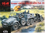 ICM72461 Krupp L2H143 Kfz.69 German tractor with PaK-36 gun