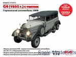 ICM72472 WWII German staff car G4,1935 production (snap fit)