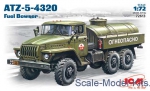 Fuel trucks: ATZ-5-4320 Fuel bowser, ICM, Scale 1:72