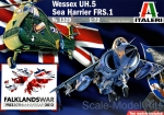 Helicopters: Wessex UH.5 / Sea Harrier FRS.1, Italeri, Scale 1:72