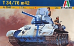 Tank: Tank T34/76 Mod.42 (Snap fit), Italeri, Scale 1:72