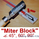 Miter Block (45,60,90 degrees) for razor blade