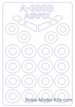 KVM14372 Mask for Аirbus 300B + wheels (Airfix)