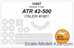 KVM14407 Mask 1/144 for ATR 42-500 + wheels masks (ITALERI)