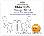 KVM48229 Mask 1/48 for ECUREUIL, Heller kit