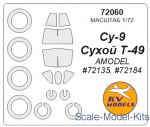 Decals / Mask: Mask for Su-9 and wheels masks (Amodel), KV Models, Scale 1:72