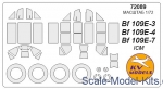 KVM72089 Mask for Bf-109 E-3 / E-4/E-7 (ICM)