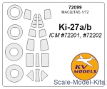 KVM72099 Mask for Ki-27 A/B for wheels mask (ICM)