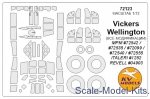 KVM72123 Mask for Vickers Wellington and wheels masks (Special Hobby)