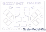 KVM72136 Mask for Alenia C-27 Spartan / G.222 Panda (Italeri)