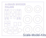 KVM72543 Mask for A-26A/B Invider and wheels masks (Italeri)