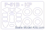 KVM72566 Mask for P-51B Mustang + wheels (Kovozavody Prostejov)