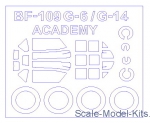 KVM72573 Mask for Bf-109 G-6 / G-14 and wheels masks (Academy)