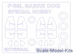 KVM72574 Mask for F-86L Sabre Dog (double-sided) and wheels masks (Special Hobby)