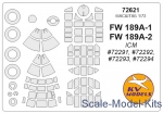 KVM72621 Mask for Fw-189A1/A-2 and wheels masks (ICM)