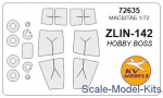 KVM72635 Mask for Zlin-142 and wheels masks (Hobby Boss)