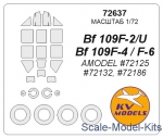 KVM72637 Mask for Bf-109F-2/F-4/F-6/U and wheels masks (Amodel)