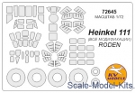 KVM72645 Mask for He-111 (All modifications) and wheels masks (Roden)