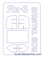 KVM72664 Mask for Yak-3 (Rob Taurus)