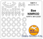 KVM72677-01 Mask for BAe Nimrod and wheels masks (Airfix)