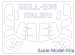 KVM72712 Mask for Bell 206 / OH-58A Kiowa (Italeri / Tamiya)