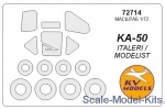 KVM72714 Mask for Kamov Ka-50 and wheels masks (Italeri)