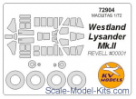 Mask 1/72 for Westland Lysander Mk.II + wheels, Revell kit