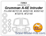 KVM72963 Mask 1/72 for Grumman A-6E Intruder + wheels masks (FUJIMI)