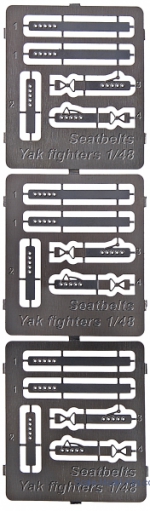 Photoetched: Seat belts for Yak fighter WWII