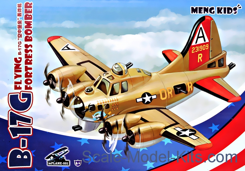 Meng - B-17G Flying Fortress Bomber (Meng Kids Series) - Plastic Scale ...