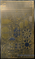 Photo-etched parts: Detailing set for aircraft model I-153 (ICM kit), Metallic Details, Scale 1:48