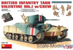 MA35116 British infantry tank Valentine Mk 1 with crew (including iterior)