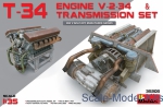 MA35205 T-34 Engine V-2-34 and transmission set