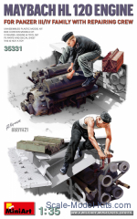 MA35331 Maybach HL 120 Engine for Panzer III/IV Family with Repair Crew