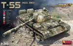 Tank: T-55 Mod. 1963. Interior kit, MiniArt, Scale 1:35