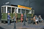 Europian Tramcar (Strasendahn Triebwagen 641) with crew and passengers