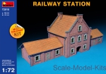 City buildings: 1/72 MiniArt 72015 - Railway station, MiniArt, Scale 1:72