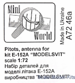 Detailing set: Pitots and antenna for E-152A (ModeSvit), Mini World, Scale 1:72