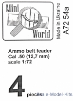 Ammo belts feader Cal. 50 (12,7 mm), 4 pcs