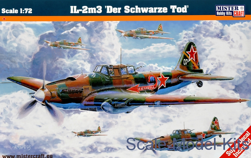 Mister Craft Il 2 M3 Der Schwarze Tod Plastic Scale Model Kit In 1 72 Scale Mcr C26 Scale Model Kits Com